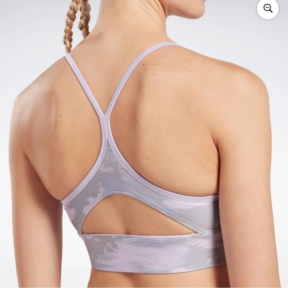 Reebok Apparel Women's Wor Camo Bra Reebok Training App Women Purple - Picture 2 of 6